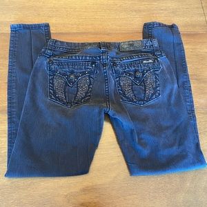 Miss Me Buckle Skinny Black Jeans